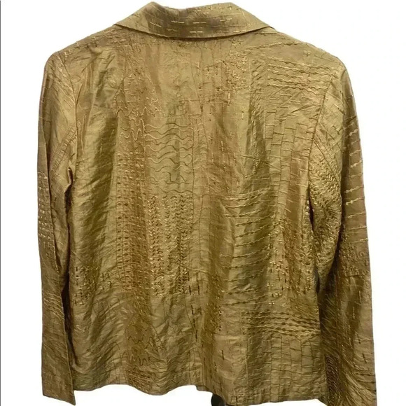 Chicos 100% Silk Open Blazer - Picture 2 of 4